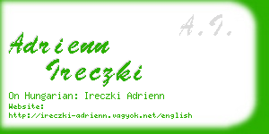 adrienn ireczki business card